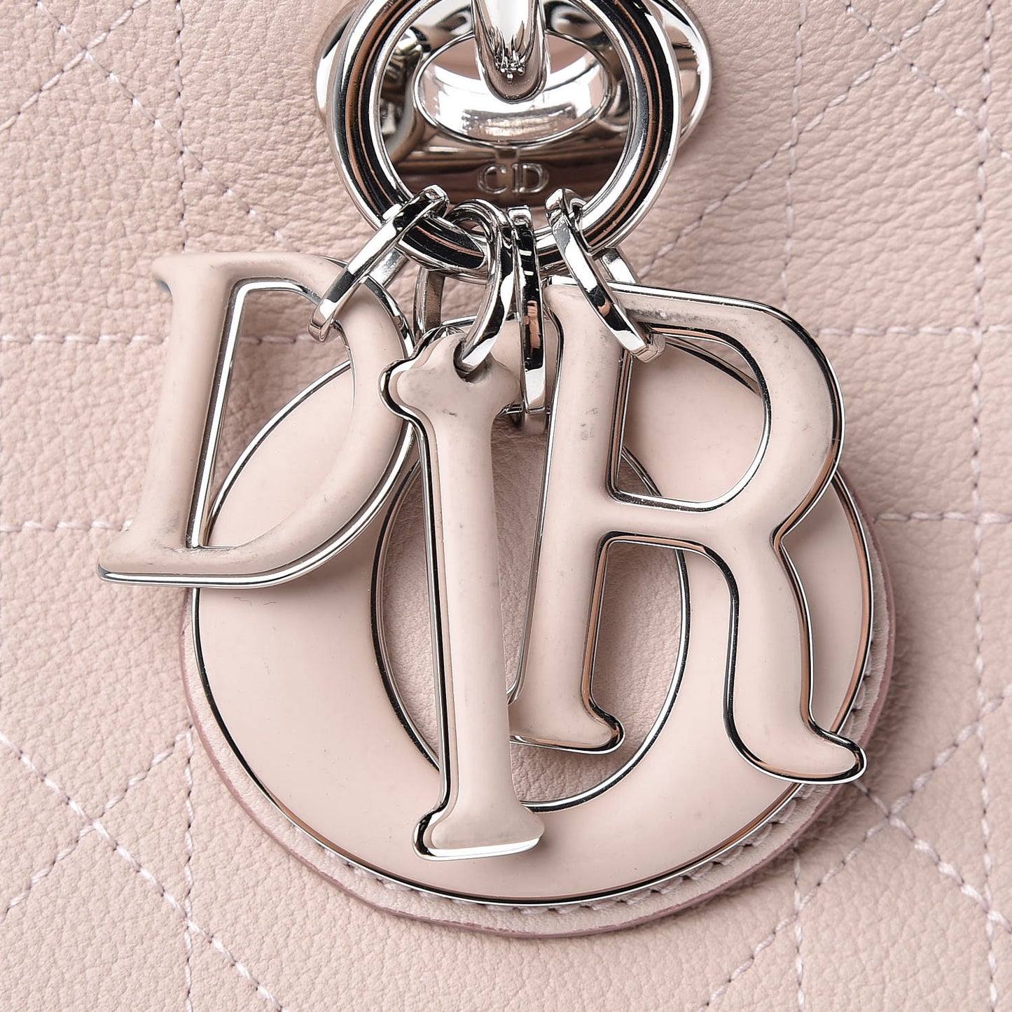 Grained Calfskin Cannage Medium Ultradior Tote Rose Poudre