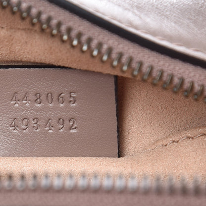 Gucci Calfskin Matelasse Mini GG Marmont Chain Shoulder Bag Nude 9 of 9