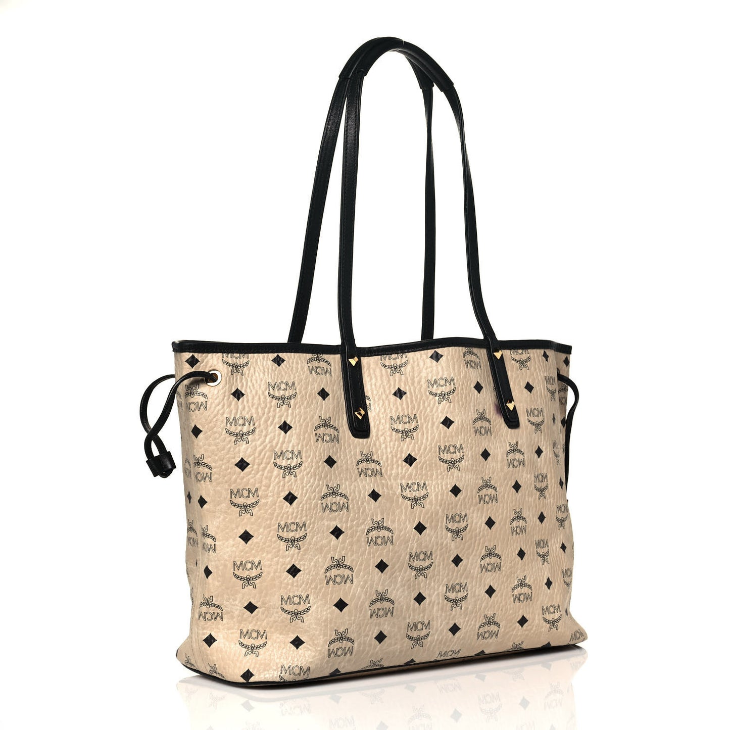Visetos Large Reversible Shopper Tote Beige