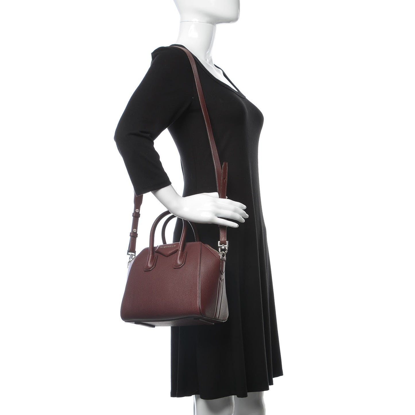 Sugar Goatskin Mini Antigona Oxblood