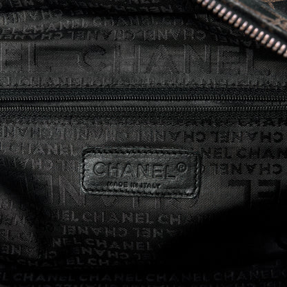 Chanel Velvet Camellia Embossed Shoulder Bag Black 7 of 18