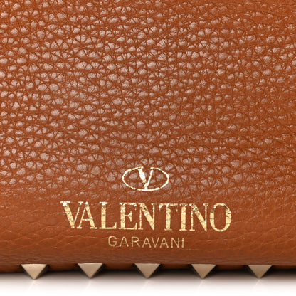 Valentino Garavani Pebbled Calfskin Small Rockstud Flip-Lock Messenger Bag Light Cuir 17 of 21