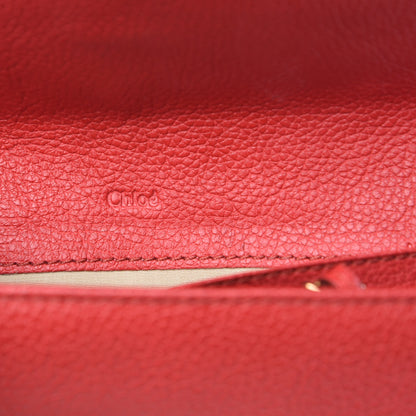 Chloe Grained Calfskin Paraty Continental Wallet Red 8 of 10