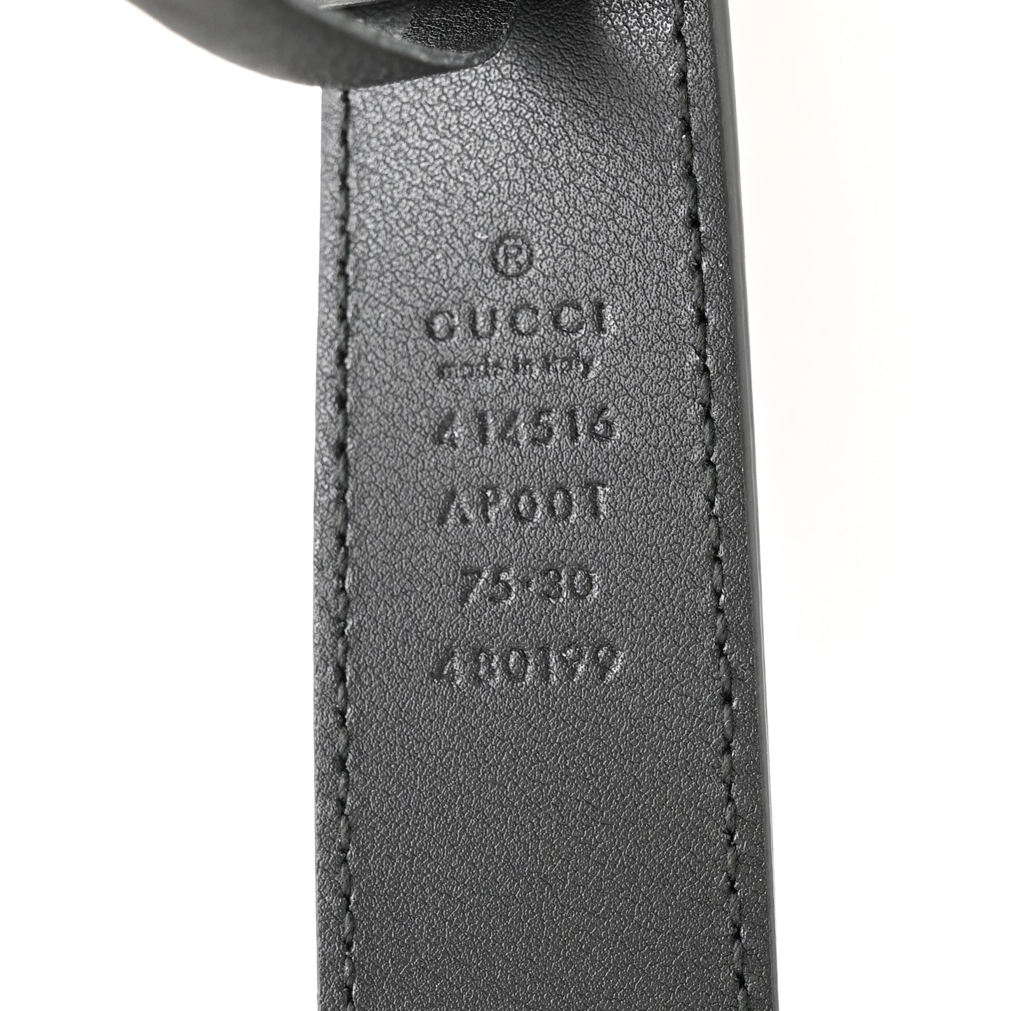 Calfskin Double G 30mm Belt 75 30 Black