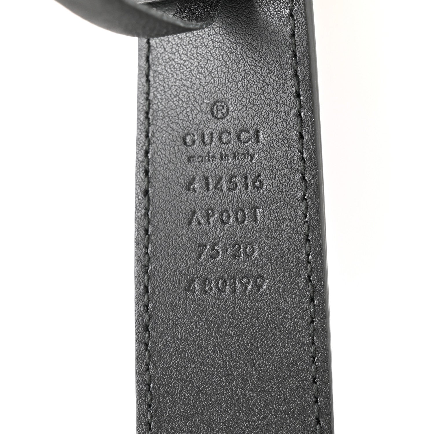 Gucci Calfskin Double G 30mm Belt 75 30 Black 5 of 7