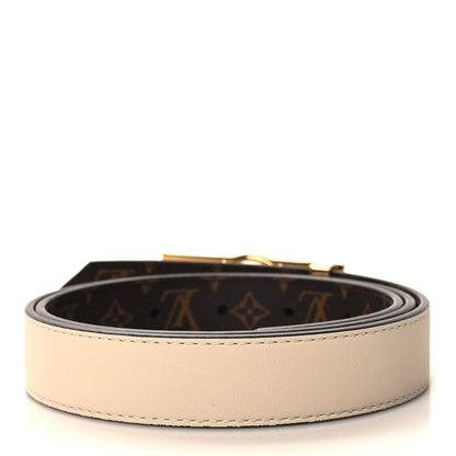 Louis Vuitton Monogram Dauphine 25mm Reversible Belt 80 32 Cream 3 of 6