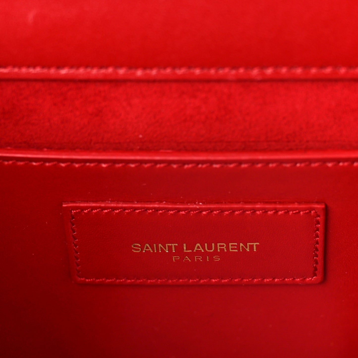 Grain De Poudre Monogram Cassandre Clutch Rouge Orient