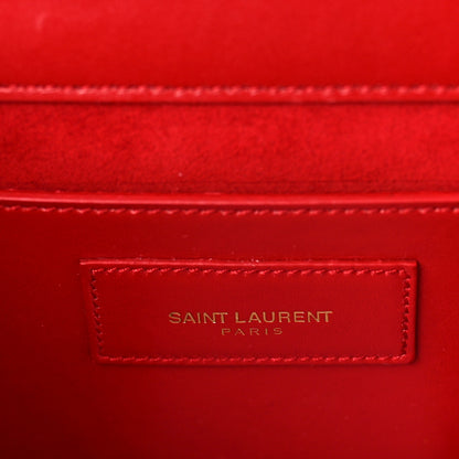Saint Laurent Grain De Poudre Monogram Cassandre Clutch Rouge Orient 6 of 9
