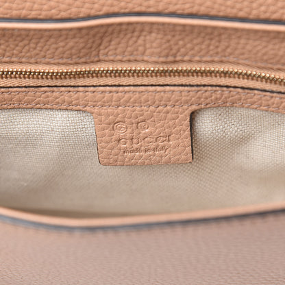Gucci Pebbled Calfskin Medium Soho Flap Crossbody Camelia 6 of 10