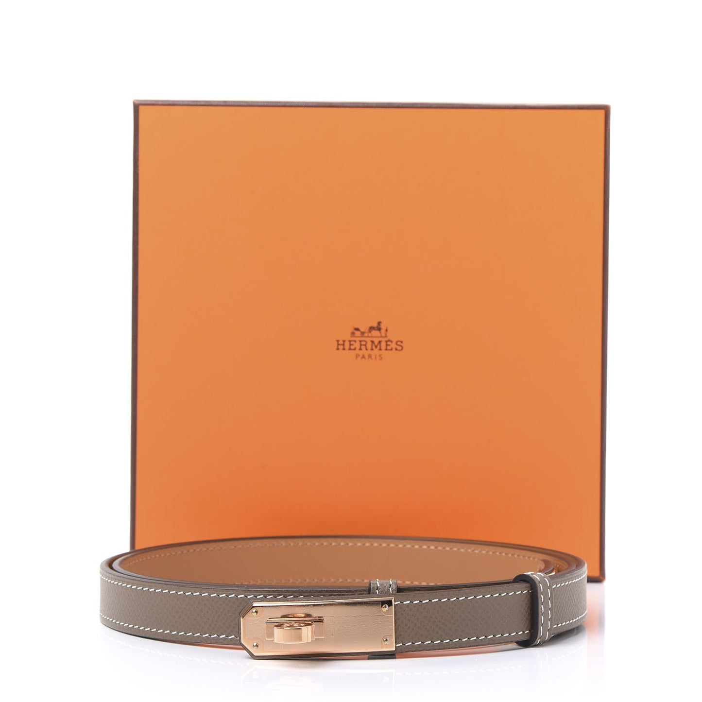 Epsom Kelly Belt Etoupe