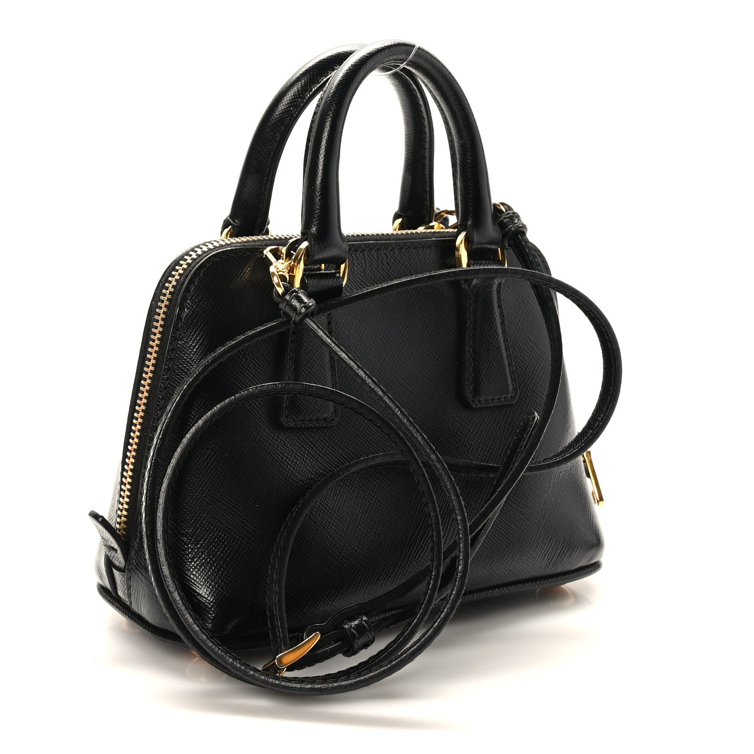 Prada Saffiano Lux Mini Promenade Tote Black 3 of 8