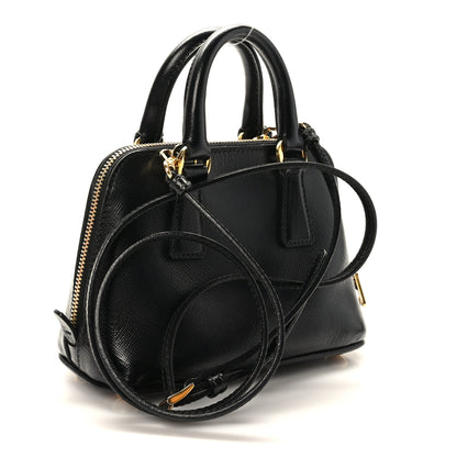 Prada Saffiano Lux Mini Promenade Tote Black 3 of 8