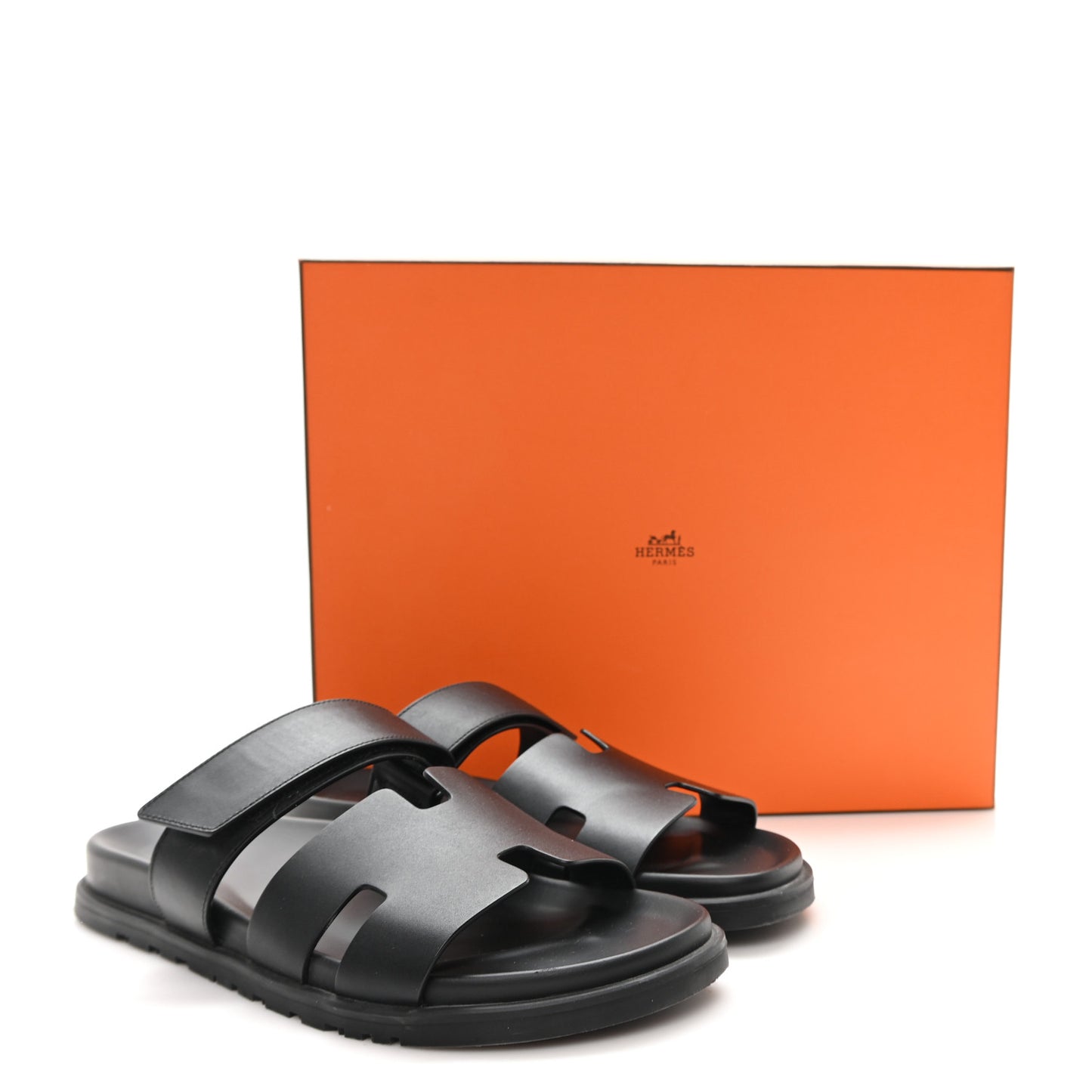 Calfskin Mens Chypre Sandals 42 Black