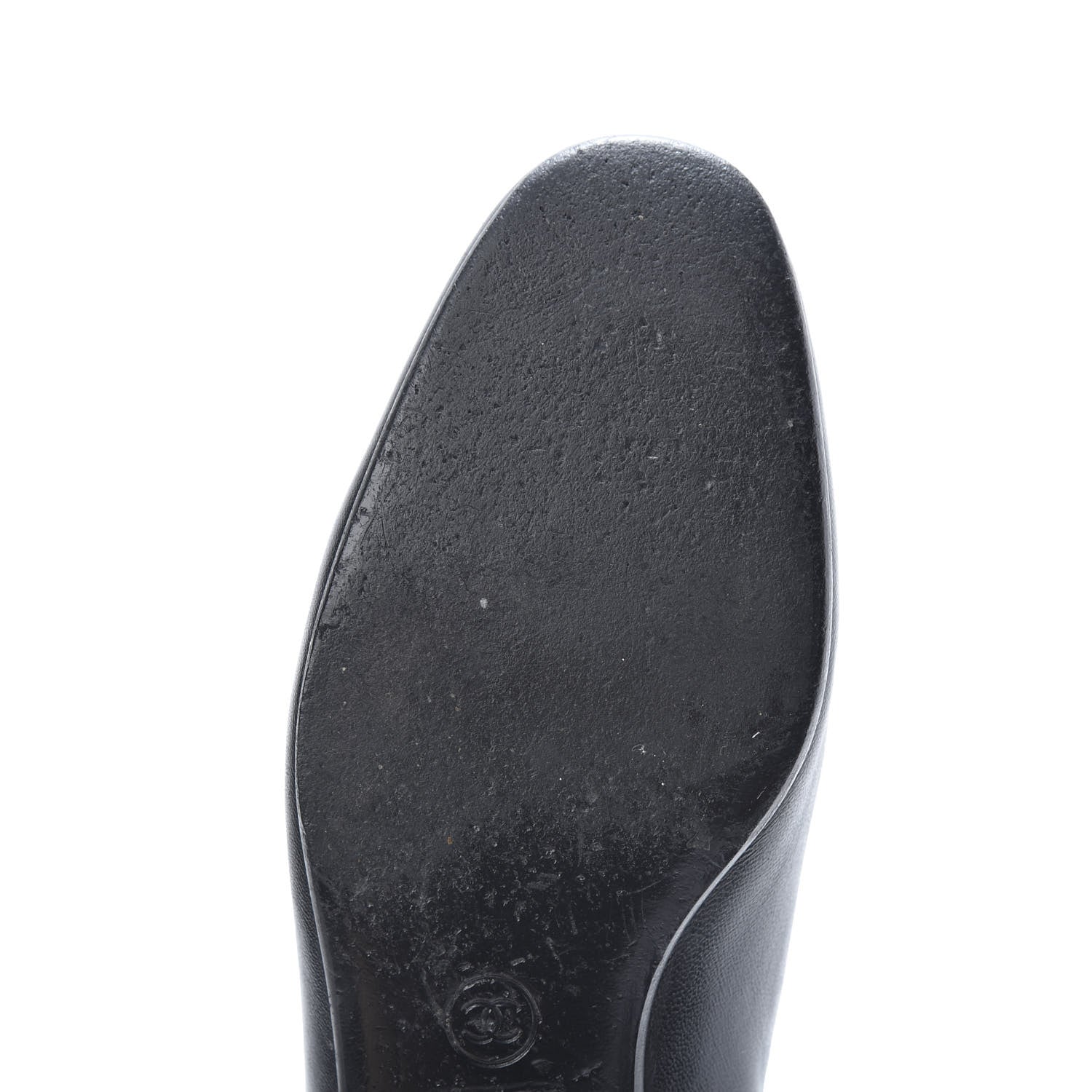 Chanel Lambskin Grosgrain CC Mocassin Loafers 39.5 Black 10 of 11