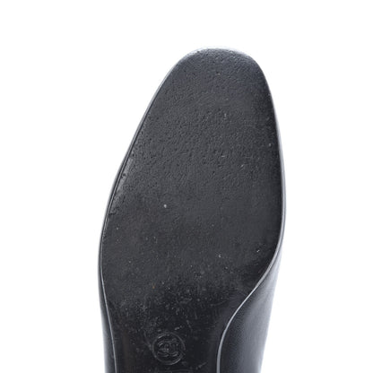 Chanel Lambskin Grosgrain CC Mocassin Loafers 39.5 Black 10 of 11