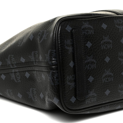 MCM Visetos Medium Liz Reversible Shopper Tote Black 8 of 23