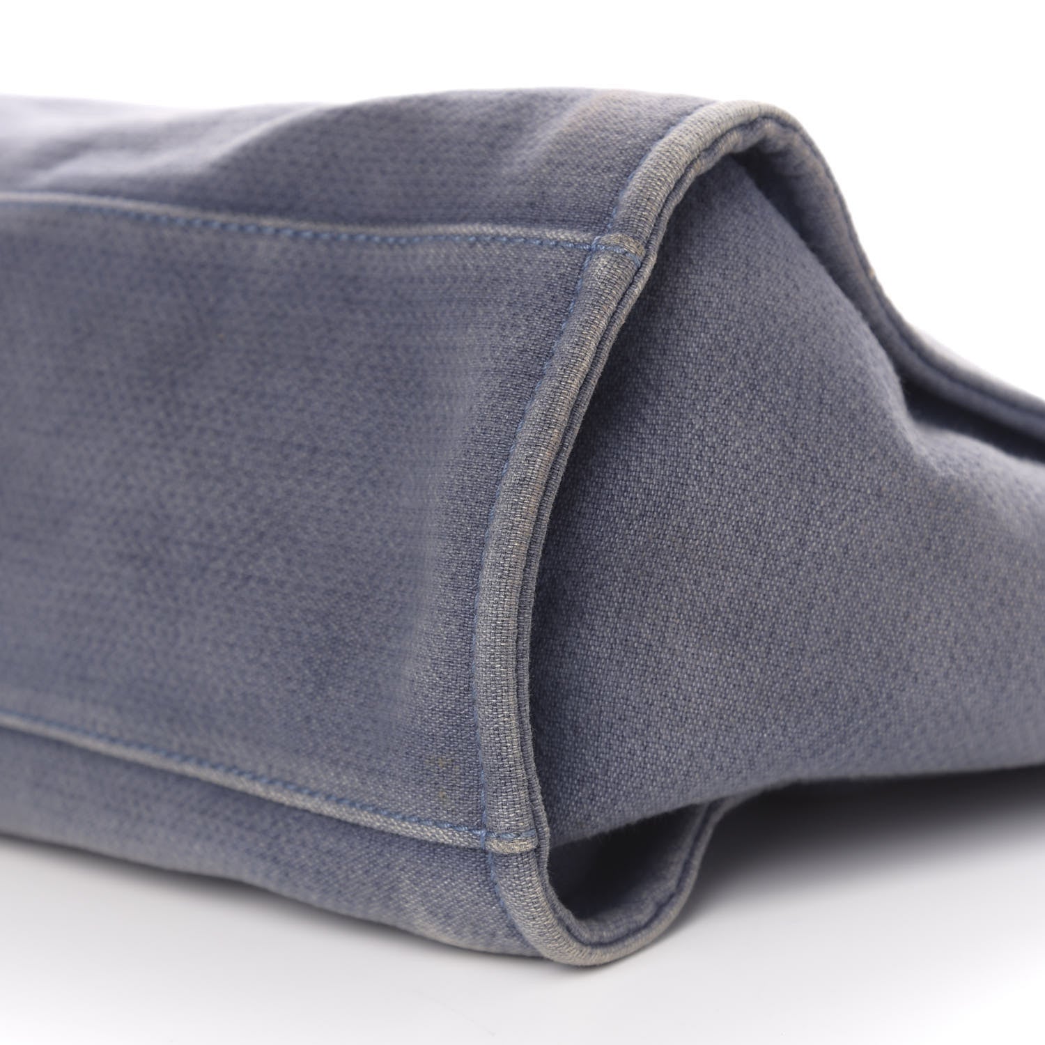 Chanel Canvas Medium Deauville Tote Blue 9 of 10