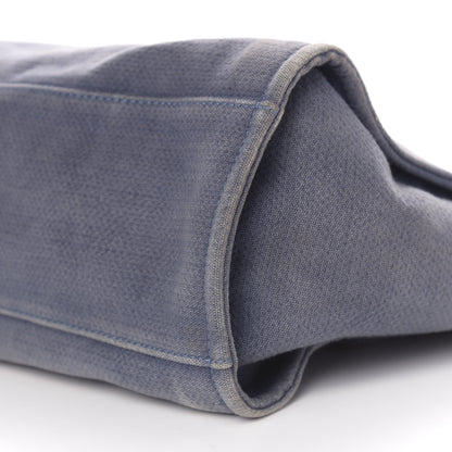 Chanel Canvas Medium Deauville Tote Blue 9 of 10