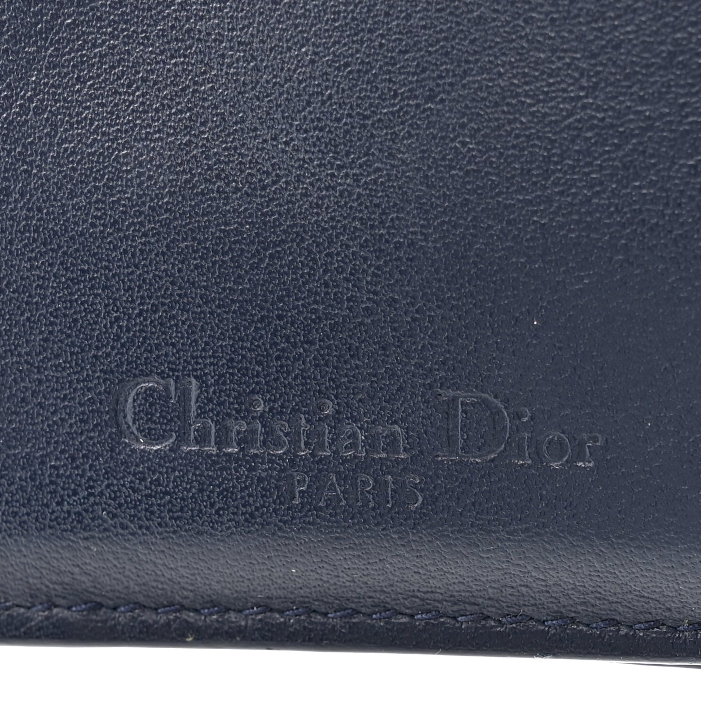 Patent Cannage Lady Dior Medium Wallet Navy