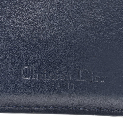 Christian Dior Patent Cannage Lady Dior Medium Wallet Navy 6 of 8