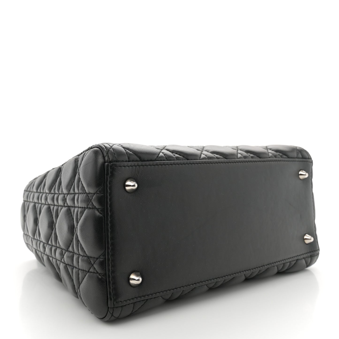 Lambskin Cannage Medium Lady Dior Black