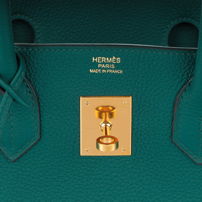 Hermes Togo Birkin 30 Malachite 10 of 23