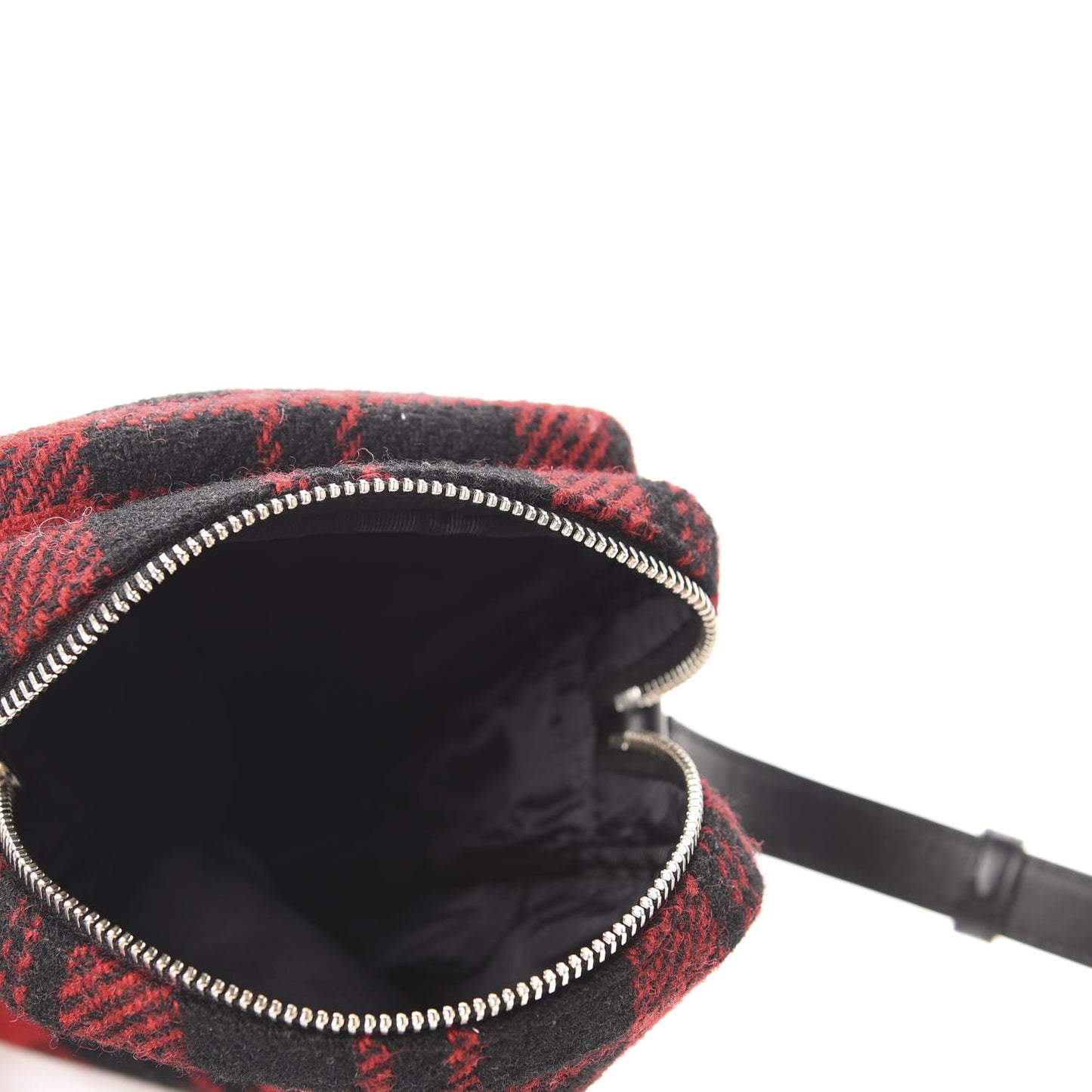 Check-print Crossbody Bag Red