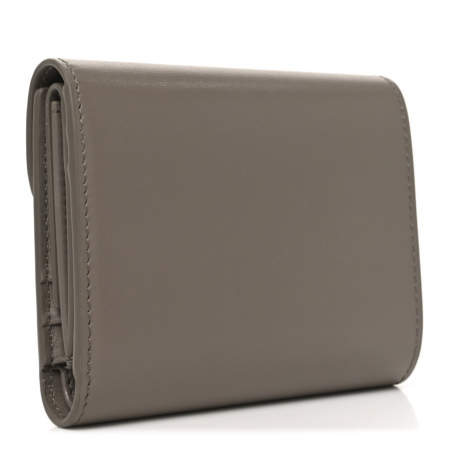 Celine Shiny Calfskin Small Triomphe Wallet Pebble 3 of 7