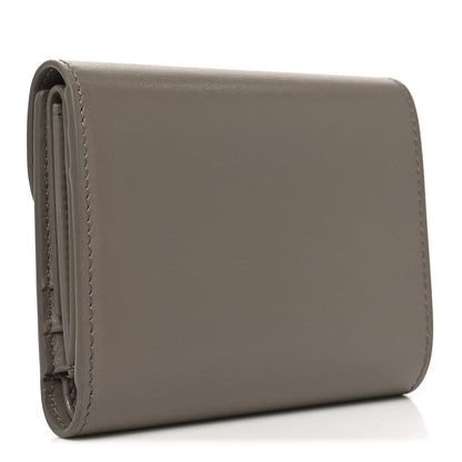 Celine Shiny Calfskin Small Triomphe Wallet Pebble 3 of 7