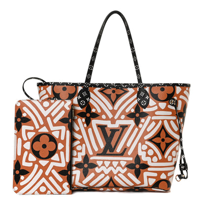 Louis Vuitton Monogram Giant Crafty Neverfull MM Creme Caramel 1 of 14