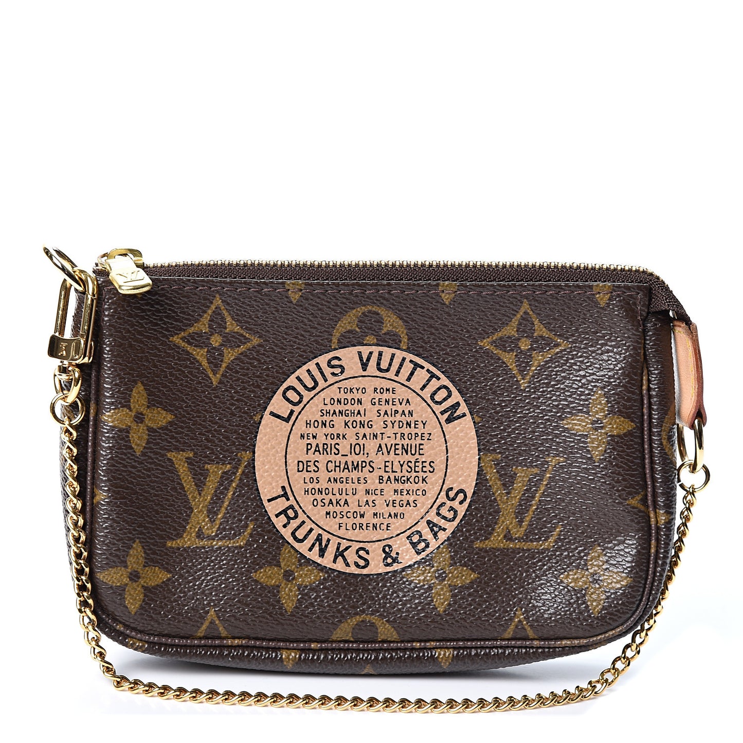 Monogram Complice Trunks and Bags Mini Pochette Accessories Beige