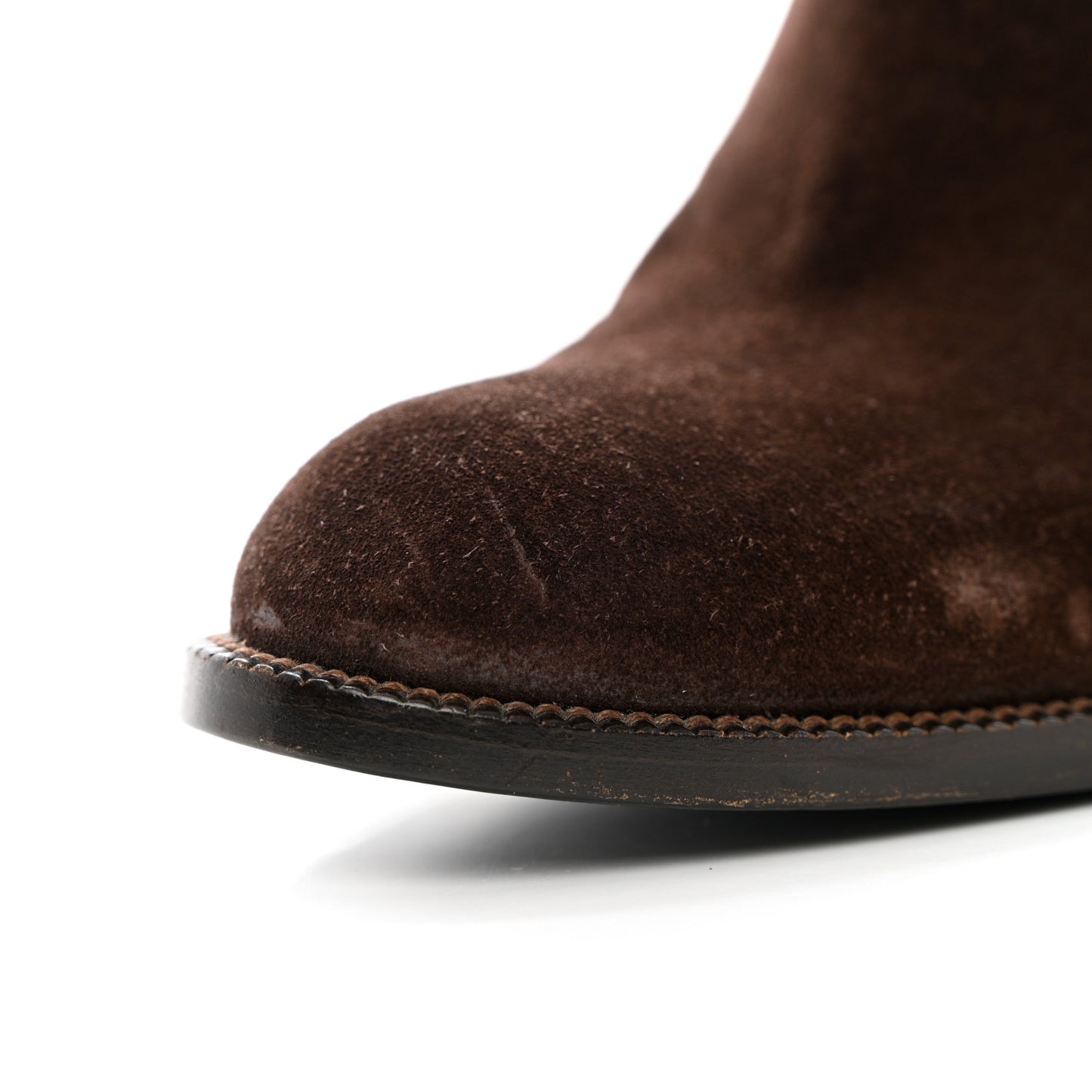 Suede Knee High Boots 36.5 Brown