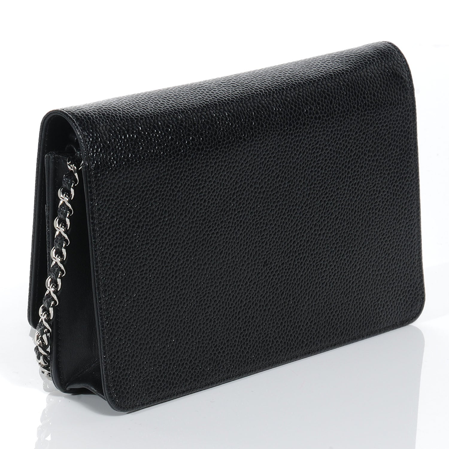 Chanel Caviar Wallet on Chain WOC Black 3 of 9
