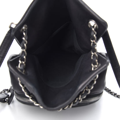 Chanel Lambskin Quilted Drawstring Backpack Black 5 of 11