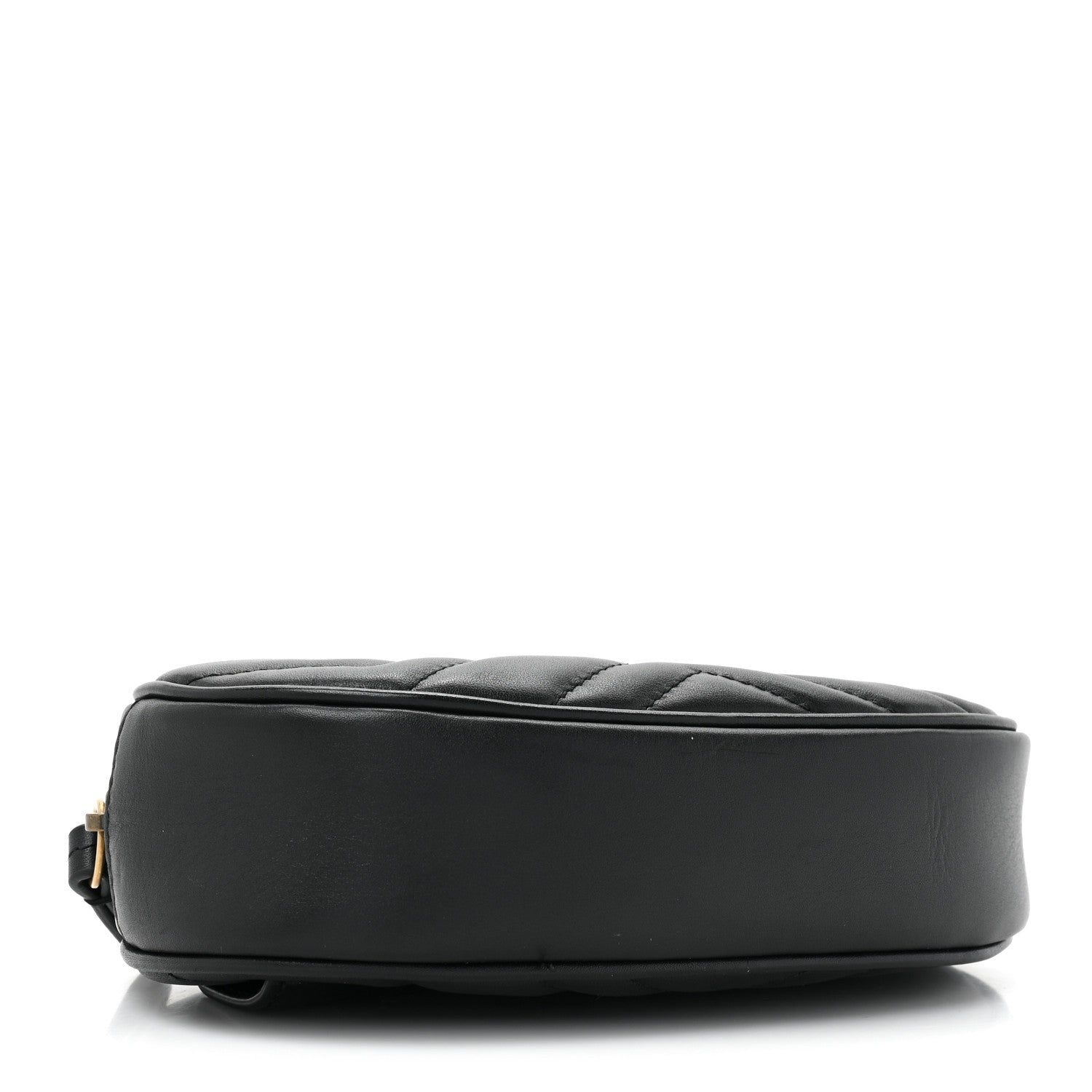 Gucci Calfskin Matelasse GG Marmont Belt Bag 85 34 Black 4 of 10