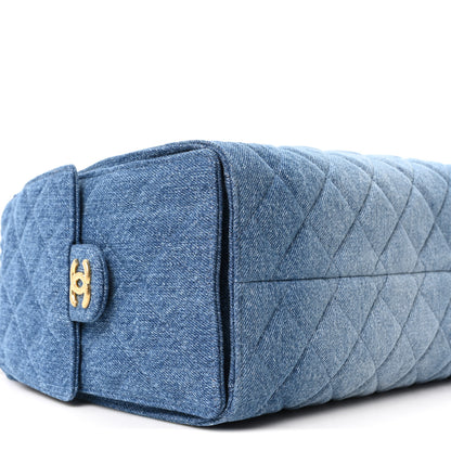 Chanel Washed Denim Quilted Small Chanel 25 Handbag Blue 9 of 11
