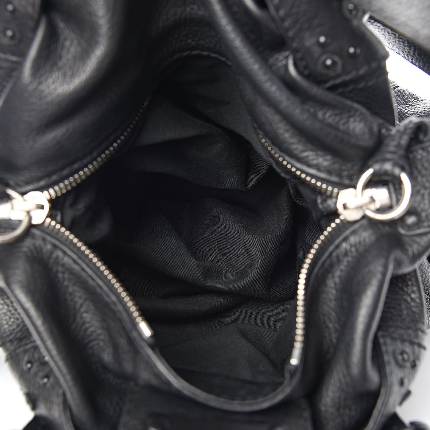 Calfskin Paddington Satchel Black