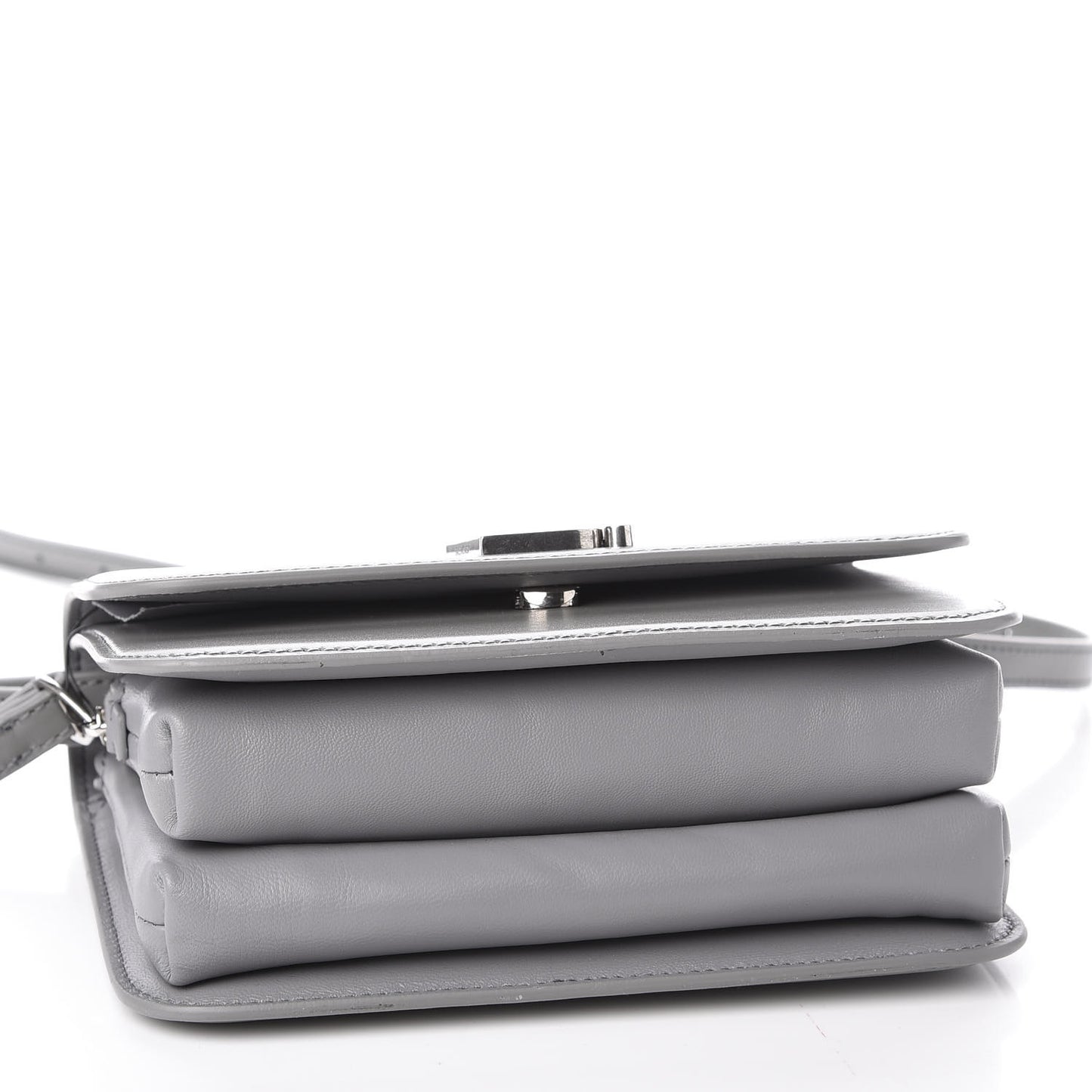 Shiny Box Calfskin Small B Bag Balenciaga Grey