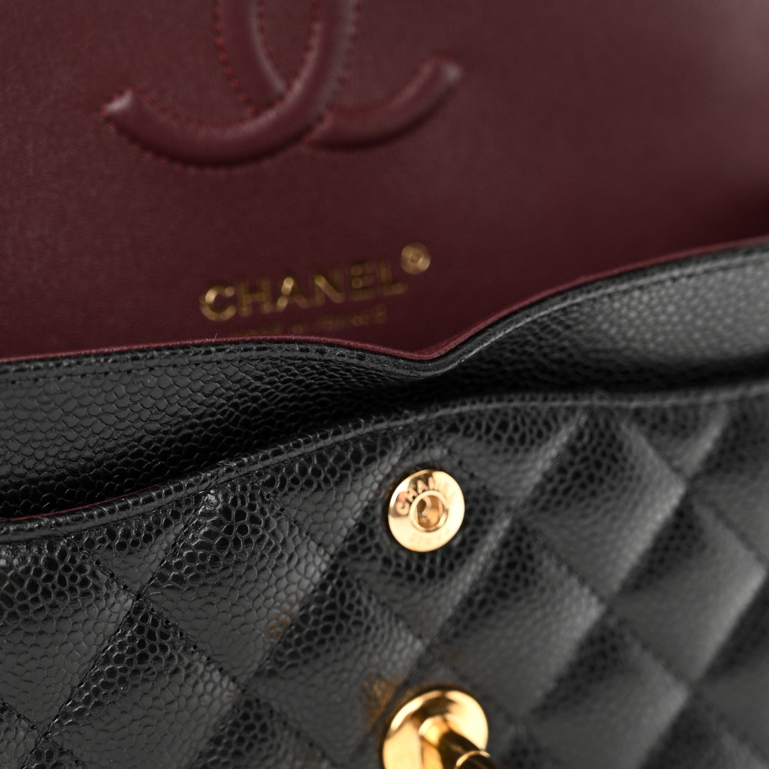 Chanel Caviar Quilted Small Double Flap Black 11 of 12