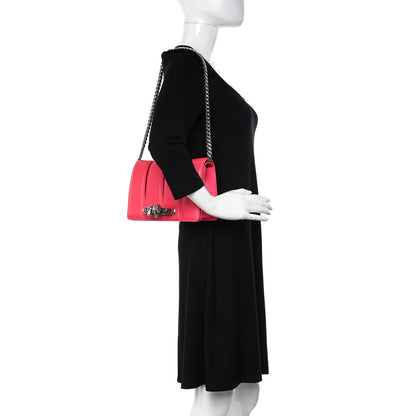 Alexander McQueen Calfskin Small Slash Bag Fuscia Lipstick 2 of 10