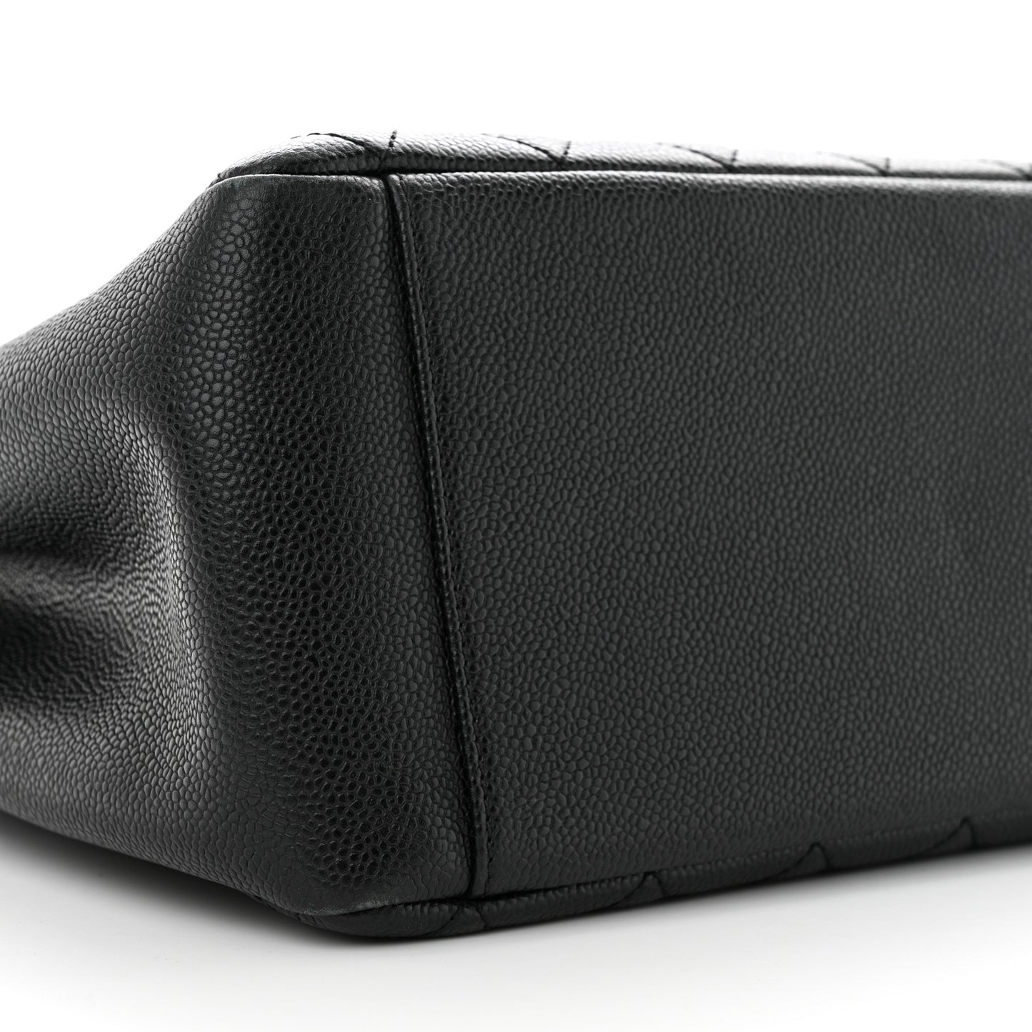 Caviar Quilted Grand Shopping Tote GST Black