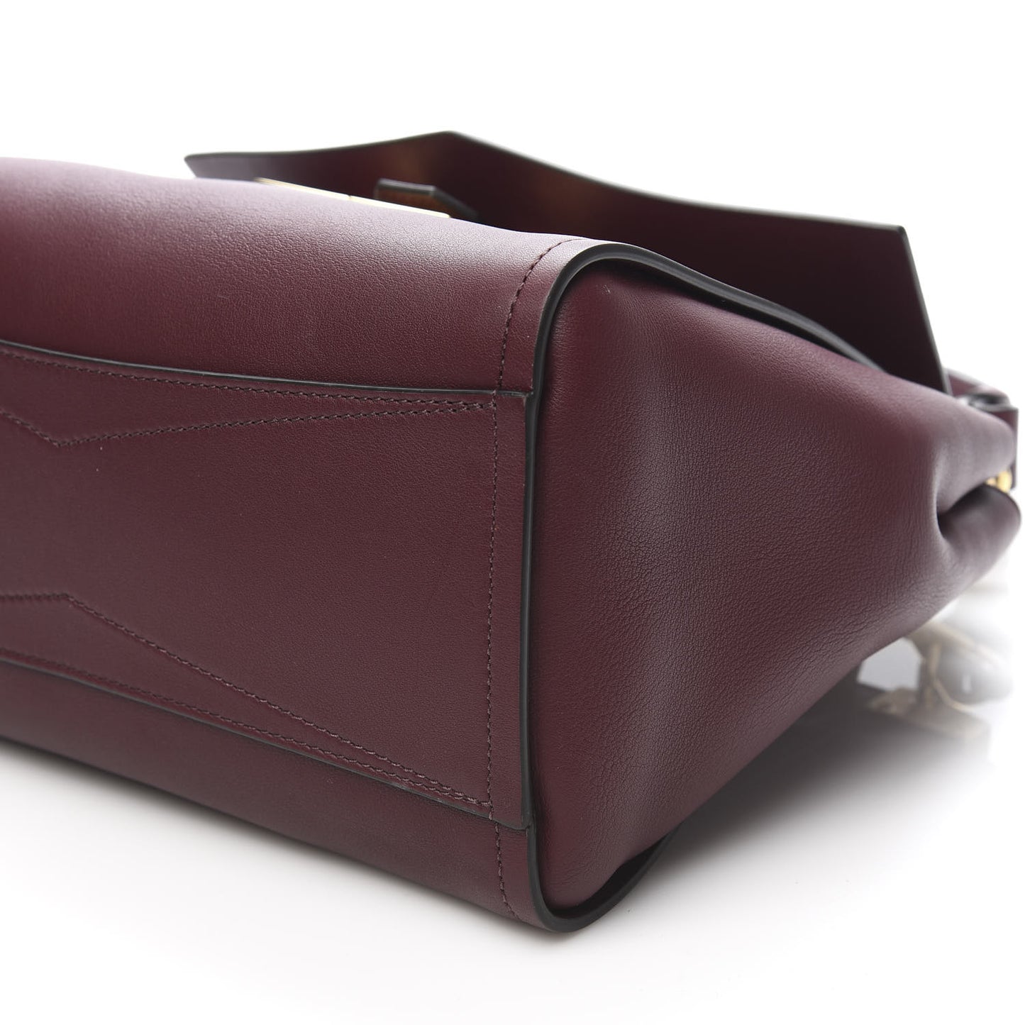 Calfskin Small Mystic Shoulder Bag Aubergine