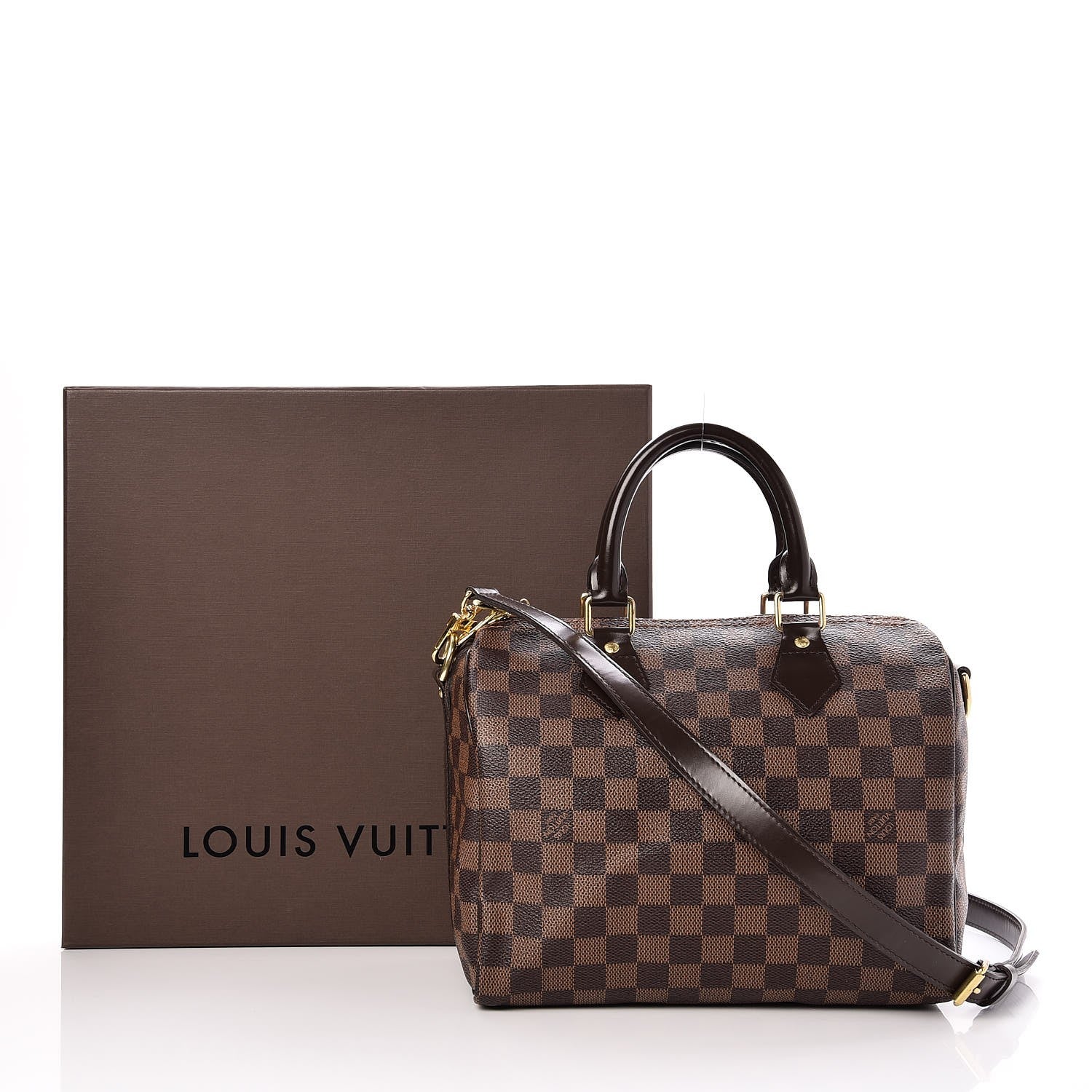 Louis Vuitton Damier Ebene Speedy Bandouliere 25 9 of 9