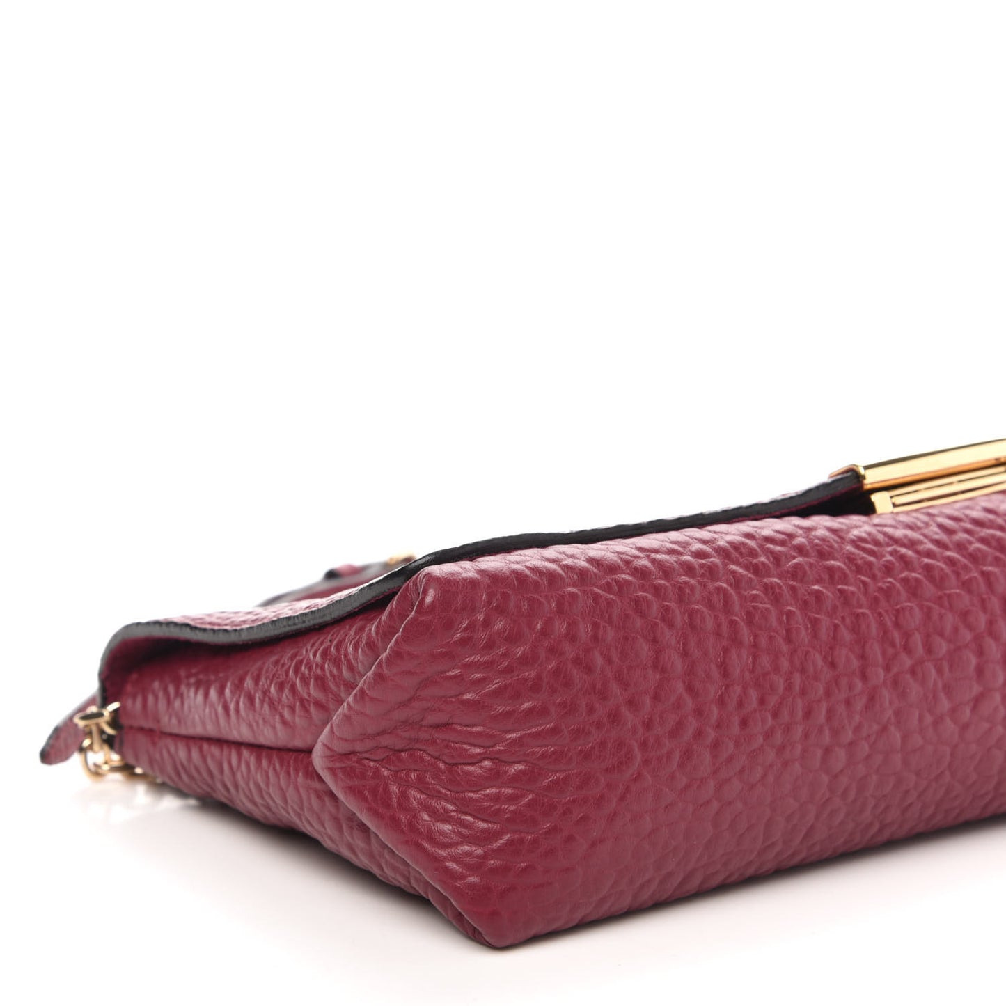 Signature Grain Medium Mildenhall Crossbody Bag Dark Plum