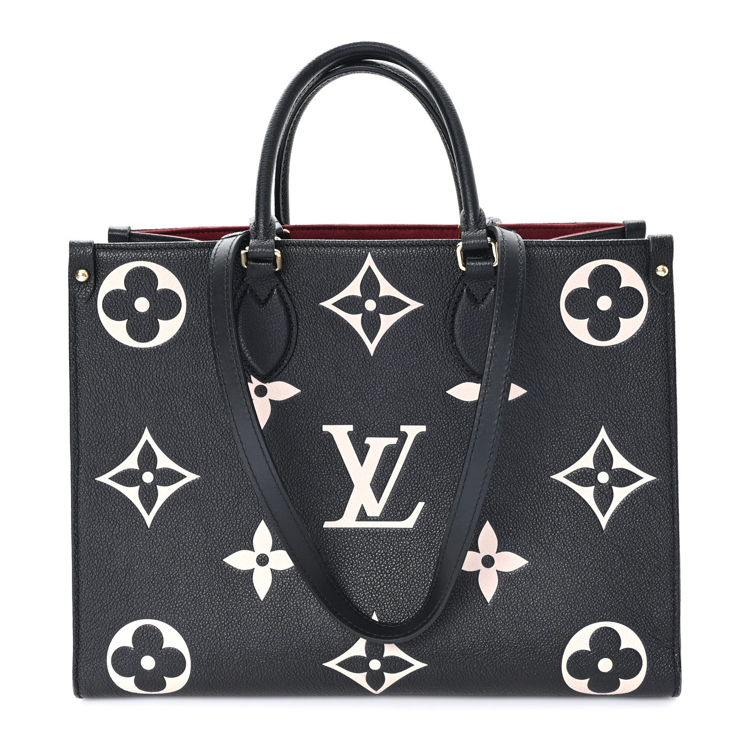 Louis Vuitton Empreinte Monogram Giant Onthego MM Black Beige 1 of 13