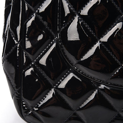 Chanel Patent Quilted Jumbo Double Flap Black 14 of 22