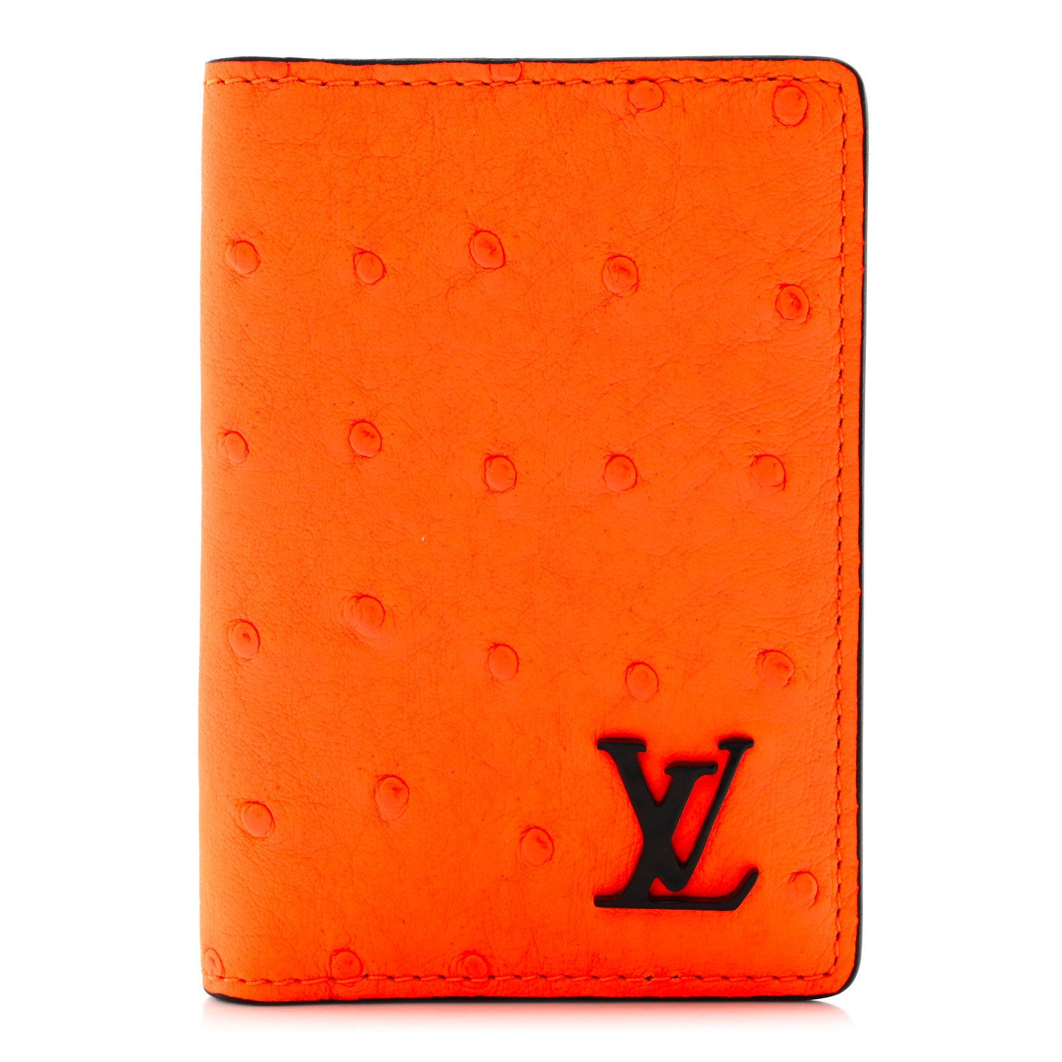 Louis Vuitton Ostrich Pocket Organizer Orange 1 of 7