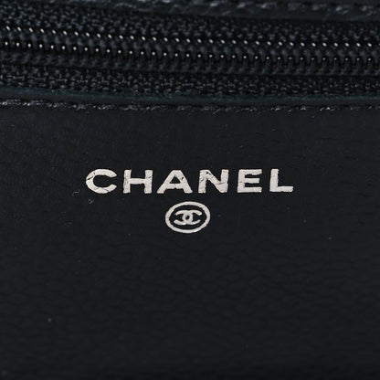 Chanel Caviar Quilted Wallet On Chain WOC Black 11 of 19