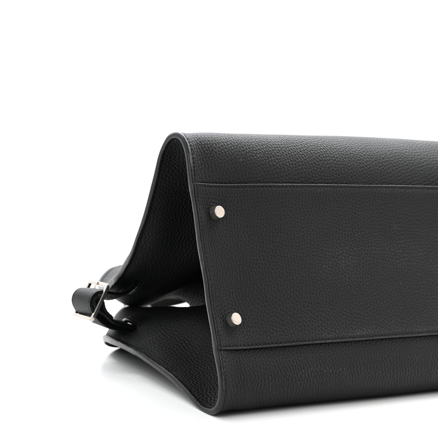 The Row Grained Calfskin EW Margaux Black 8 of 9