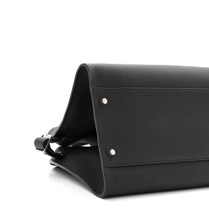 The Row Grained Calfskin EW Margaux Black 8 of 9